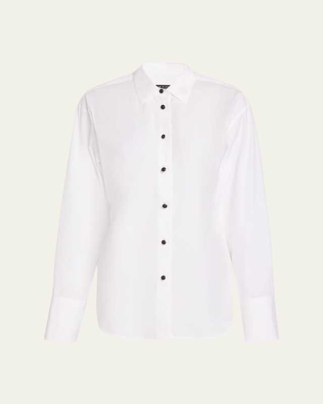 Eve Tie-Back Poplin Shirt